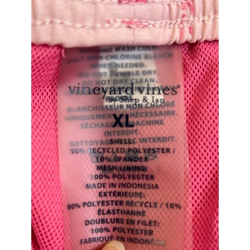 Vineyard Vines Boys Pink Swim Trunks Board Shorts Mesh Lining Size XL‎